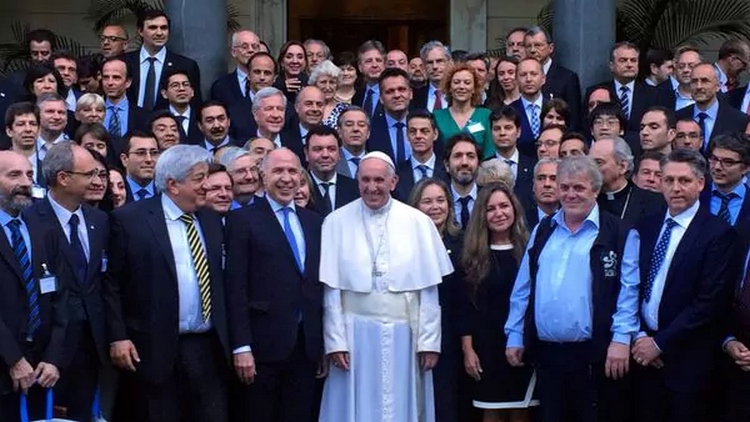 El Papa reunió a varios jueces federales por la Trata (Junio 2016)