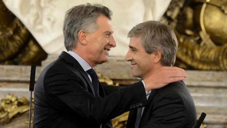 Macri y el ministro Caputo
