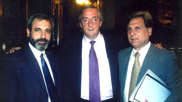 Raúl Solanas, Néstor Kirchner y Julio Solanas