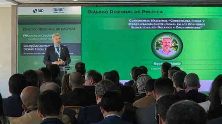 Invitado por el BID, Frigerio expuso en Brasil sobre gobernanza fiscal y modernización institucional