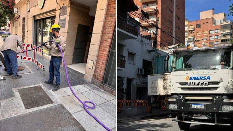 Equipos y personal de ENERSA dispuestos para Edesur en los barrios porteños de Caballito y Almagro 